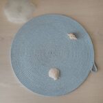 Фото из отзыва к Шнур вязаный 5 мм голубой с сердечником