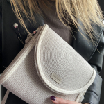 Фото из отзыва к Шнур вязаный 5 мм лён с сердечником