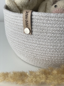 Фото из отзыва к Шнур вязаный 5 мм лён с сердечником