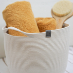 Фото из отзыва к Шнур вязаный 5 мм молочный с сердечником