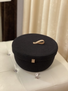 Фото из отзыва к Шнур вязаный 5 мм чёрный с сердечником