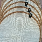 Фото из отзыва к Шнур плетёный 5 мм молочный с сердечником