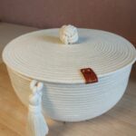 Фото из отзыва к Шнур плетёный 5 мм молочный с сердечником