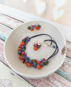 Фото из отзыва к Шнур вязаный 5 мм лён с сердечником