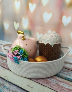 Фото из отзыва к Шнур вязаный 5 мм лён с сердечником