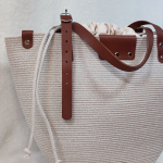 Фото из отзыва к Шнур вязаный 5 мм лён с сердечником