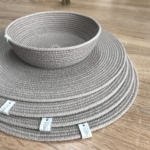 Фото из отзыва к Шнур вязаный 5 мм лён с сердечником