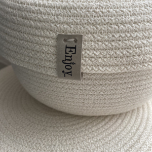 Фото из отзыва к Шнур вязаный 5 мм молочный с сердечником