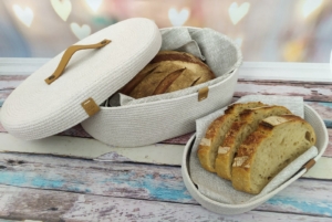 Фото из отзыва к Шнур вязаный 5 мм лён с сердечником