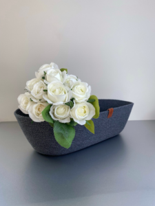 Фото из отзыва к Шнур вязаный 5 мм графитовый с сердечником