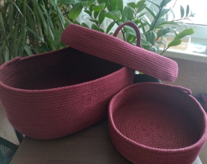 Фото из отзыва к Шнур вязаный 5 мм бордо с сердечником