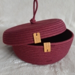 Фото из отзыва к Шнур вязаный 5 мм бордо с сердечником