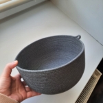 Фото из отзыва к Шнур вязаный 5 мм графитовый с сердечником