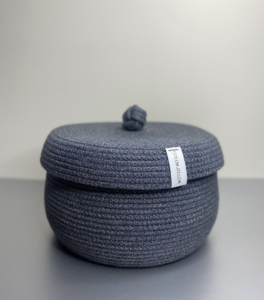 Фото из отзыва к Шнур вязаный 5 мм графитовый с сердечником