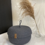 Фото из отзыва к Шнур вязаный 5 мм графитовый с сердечником