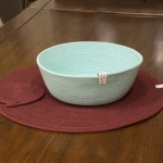 Фото из отзыва к Шнур вязаный 5 мм бордо с сердечником