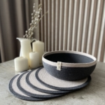 Фото из отзыва к Шнур вязаный 5 мм графитовый с сердечником