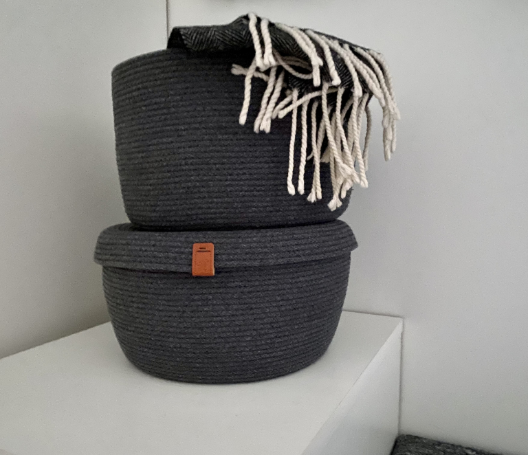 Шнур вязаный 5 мм графитовый с сердечником - w.ALL.s