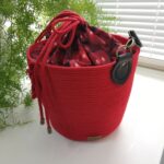 Фото из отзыва к Шнур вязаный 5 мм красный с сердечником