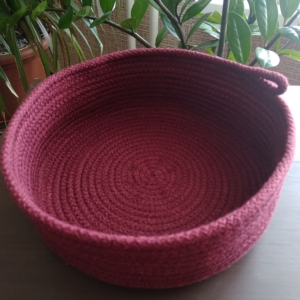 Фото из отзыва к Шнур вязаный 5 мм бордо с сердечником