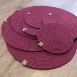 Фото из отзыва к Шнур вязаный 5 мм бордо с сердечником