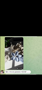 Фото из отзыва к Видео-курс Цветы и Листья Макраме