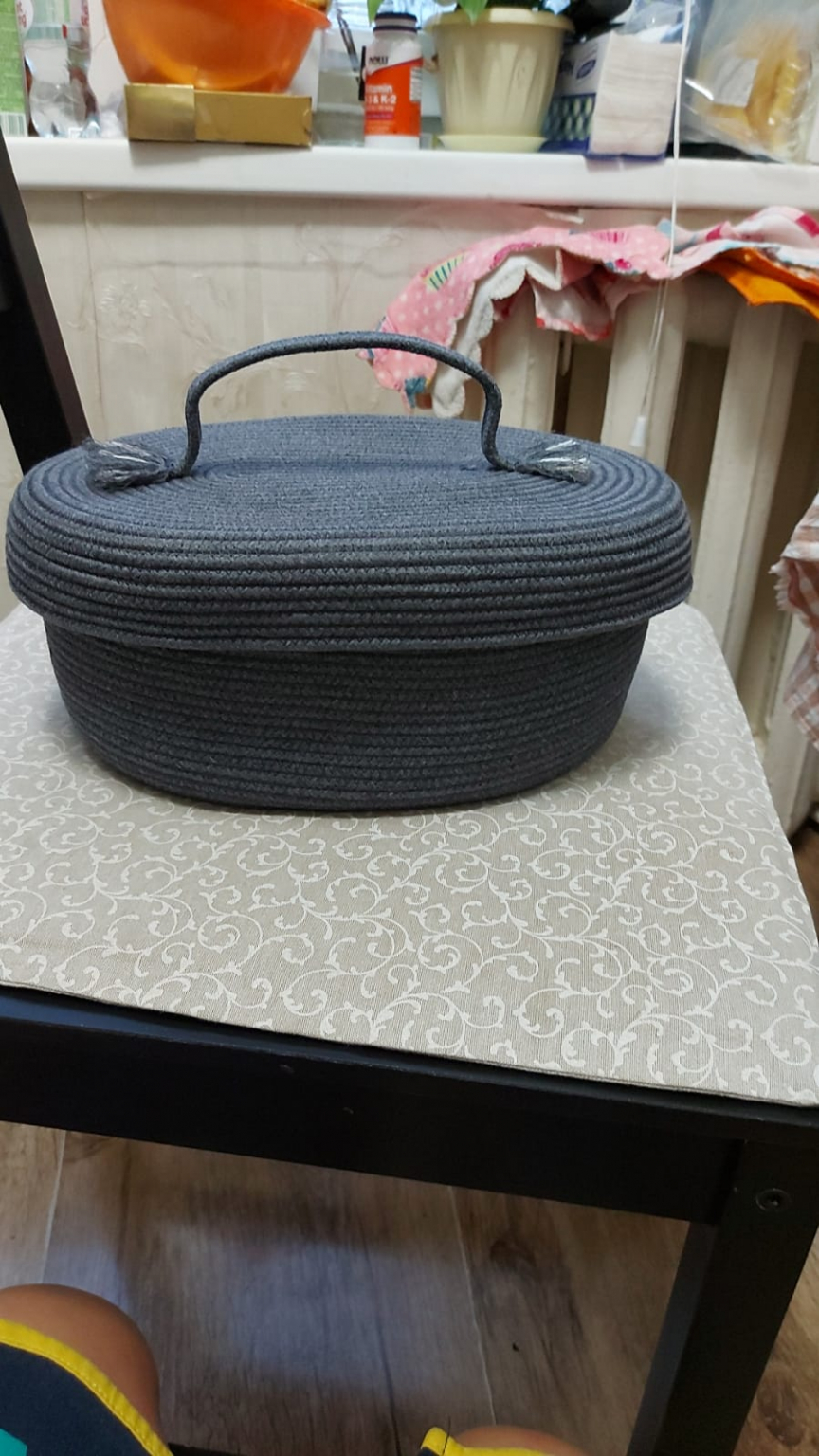 Шнур вязаный 5 мм графитовый с сердечником - w.ALL.s