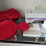 Фото из отзыва к Шнур вязаный 5 мм красный с сердечником