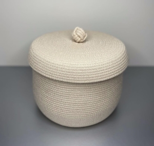 Фото из отзыва к Шнур вязаный 5 мм песочный с сердечником