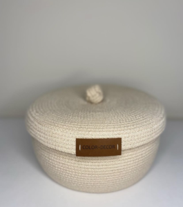 Фото из отзыва к Шнур вязаный 5 мм песочный с сердечником