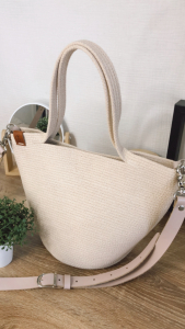 Фото из отзыва к Шнур вязаный 5 мм песочный с сердечником