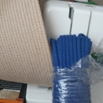 Фото из отзыва к Шнур вязаный 5 мм синий тёмный с сердечником