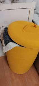 Фото из отзыва к Шнур вязаный 5 мм горчичный светлый с сердечником