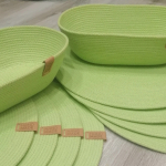 Фото из отзыва к Шнур вязаный 5 мм салатовый с сердечником