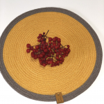 Фото из отзыва к Шнур вязаный 5 мм горчичный светлый с сердечником