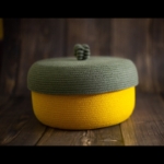 Фото из отзыва к Шнур вязаный 5 мм горчичный светлый с сердечником