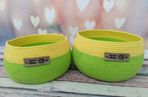 Фото из отзыва к Шнур вязаный 5 мм салатовый с сердечником