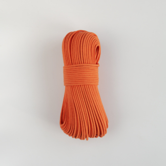 Шнур вязаный 5 мм оранжевый с сердечником