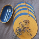 Фото из отзыва к Шнур вязаный 5 мм горчичный светлый с сердечником