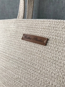 Фото из отзыва к Шнур вязаный 5 мм песочный с сердечником