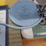 Фото из отзыва к Шнур вязаный 5 мм голубой с сердечником