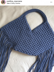 Фото из отзыва к Видео-урок Сумка с бахромой 45х55х7 см