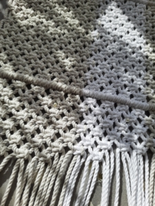 Фото из отзыва к Трёхпрядная веревка 3 мм, лён