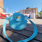 Фото из отзыва к Шнур вязаный 5 мм бирюзовый с сердечником