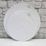 Фото из отзыва к Шнур вязаный 5 мм белый с сердечником