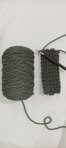 Фото из отзыва к Трёхпрядная веревка 5 мм, хаки тёмный