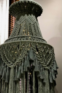 Фото из отзыва к Трёхпрядная веревка 3 мм, хаки тёмный