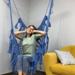 Фото из отзыва к Гамаковый шнур 5 мм, сизый