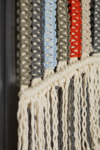 Фото из отзыва к Трёхпрядная веревка 3 мм, серый