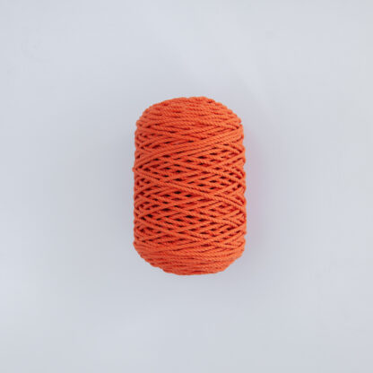 Трёхпрядная веревка 3 мм оранжевый